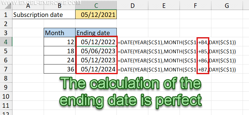 How to build your dynamic dates in Excel