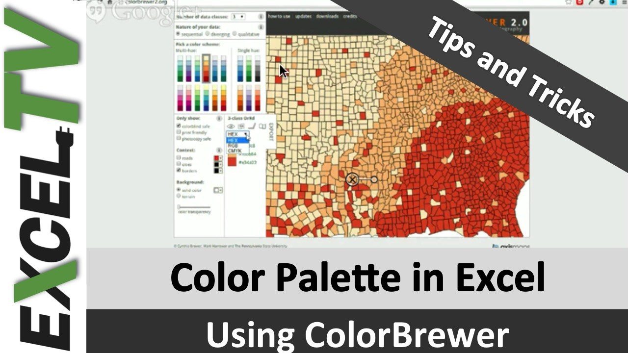 Spruce up you Color Palette in Excel ColorBrewer Excel Design Tips
