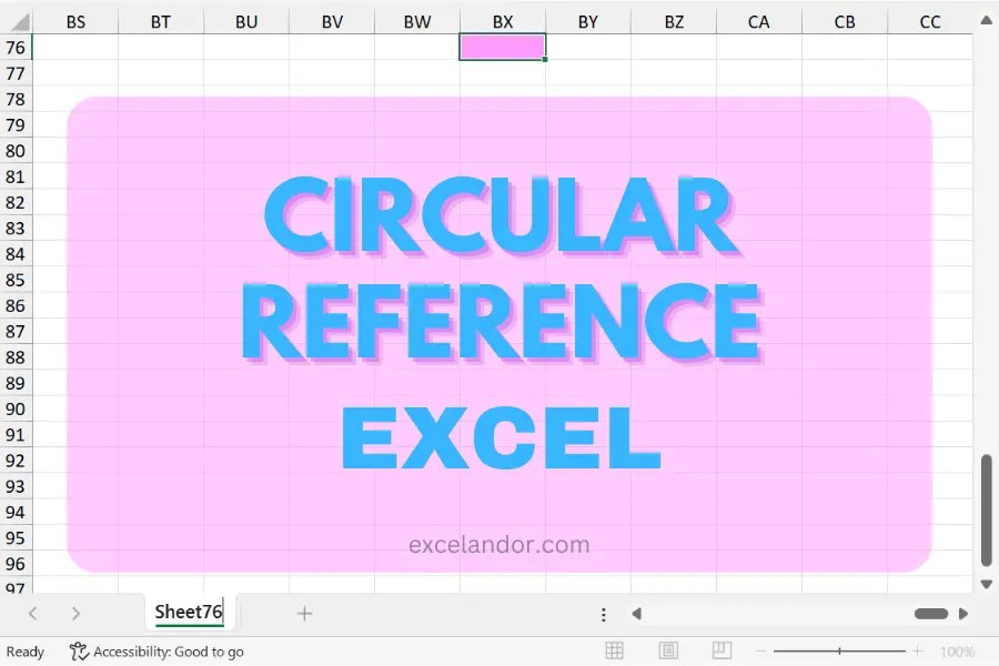 Circular Reference Di Excel Mengenal, Mencari, Menangani Excelandor 2023