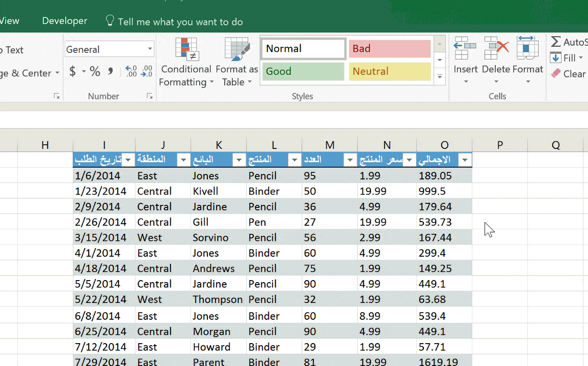 الجداول في الإكسل.. سرّ كل محترف أكاديمية الإكسل
