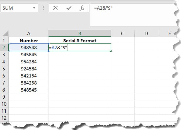 How to Add Text to End Number in Excel - Excelbuddy.com