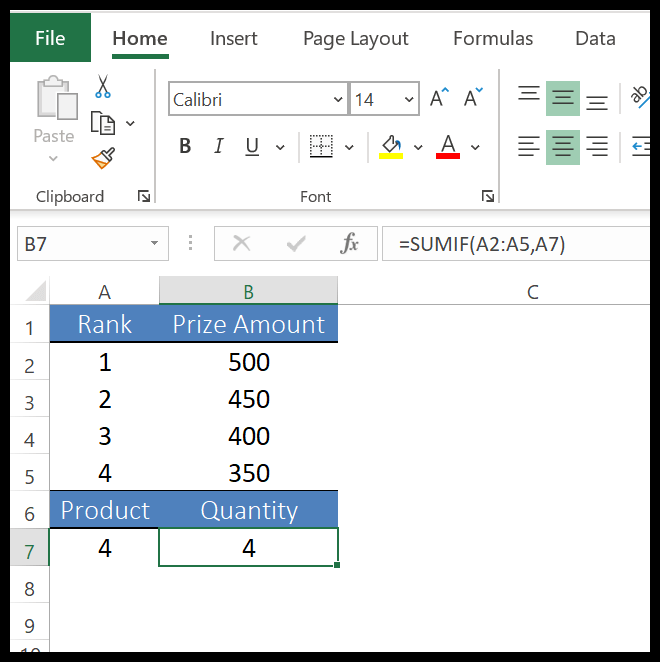 Excel SUMIF Function Example + Sample File
