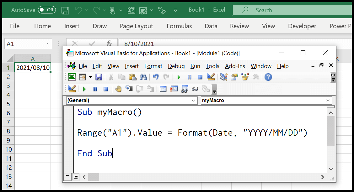 How to Get Today’s Date and Current Time Excel VBA