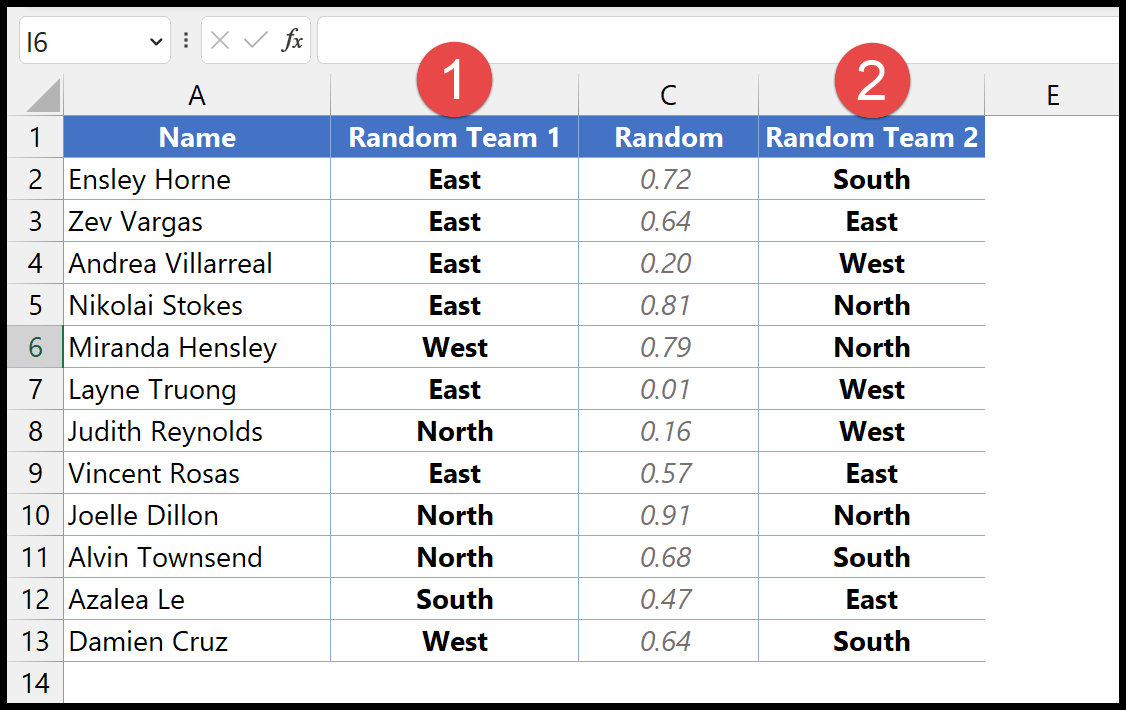 How to Generate Random Groups in Excel (Formula)