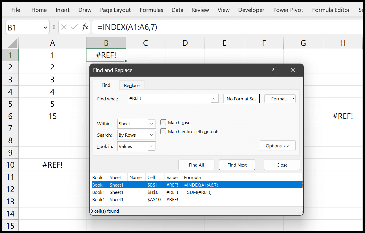 REF! Error in Excel (Understanding and Fixing) (Excel Formula)