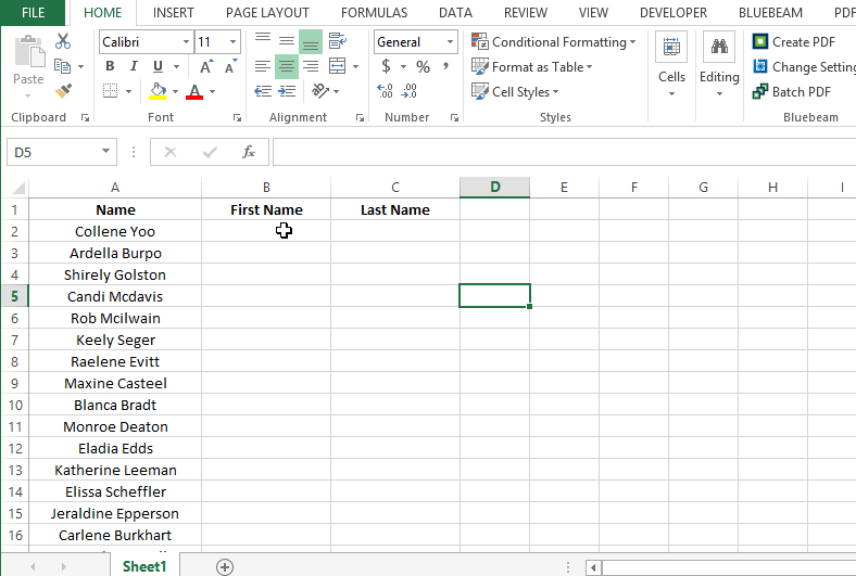 2 Ways to Flash Fill in Excel