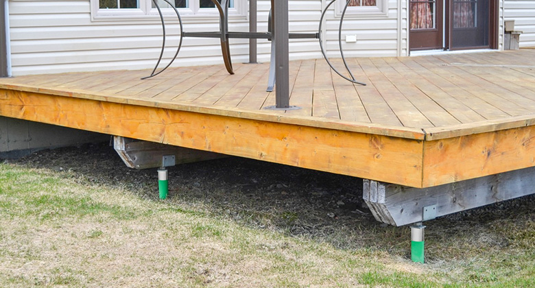 Techno Metal Post Helical Piers - Excel Custom Decks