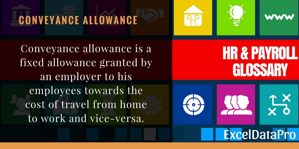 What is Conveyance Allowance? ExcelDataPro