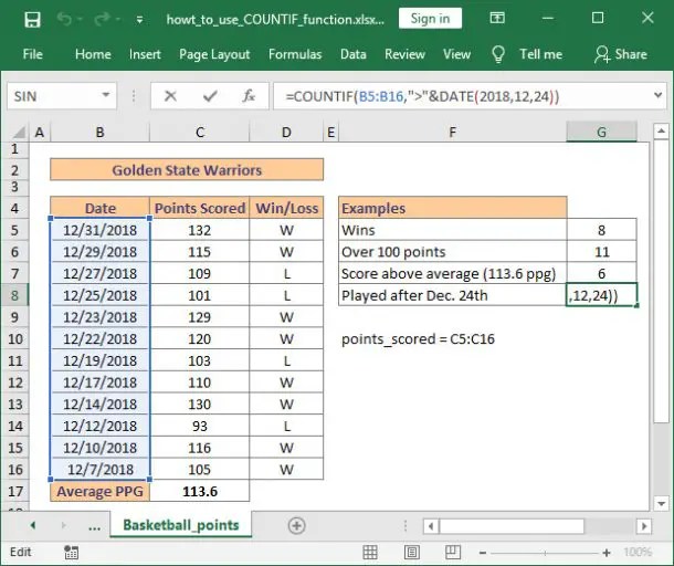 How to use COUNTIF function in Excel [step by step guide]