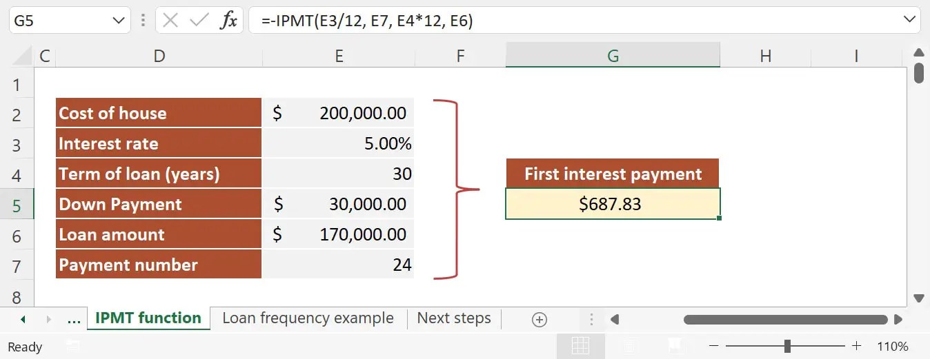 How to use IPMT function in Excel [step by step guide] Excel Explained
