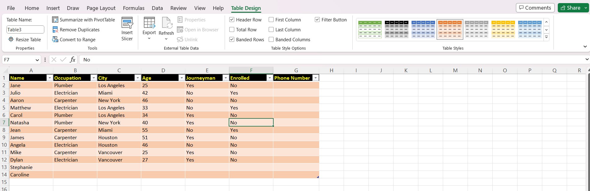 Creating Basic Tables in Excel A Beginner's Guide