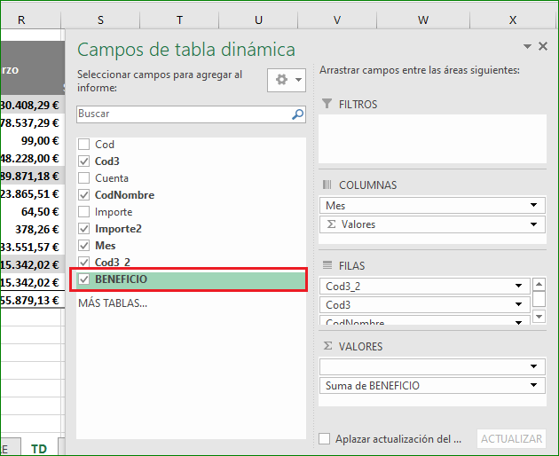 CAMPOS CALCULADOS EN TABLAS DINÁMICAS