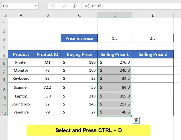 6+ Ways to Copy a Formula in Excel with Changing Cell References