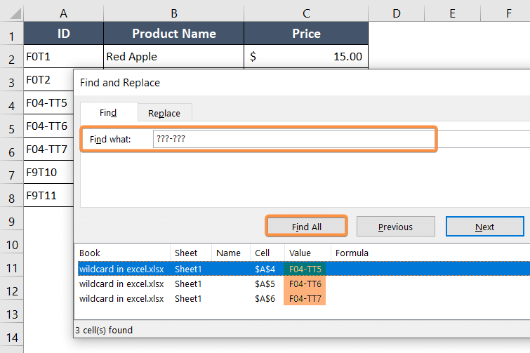 A Discussion On Wildcard Characters in Excel Excelgraduate