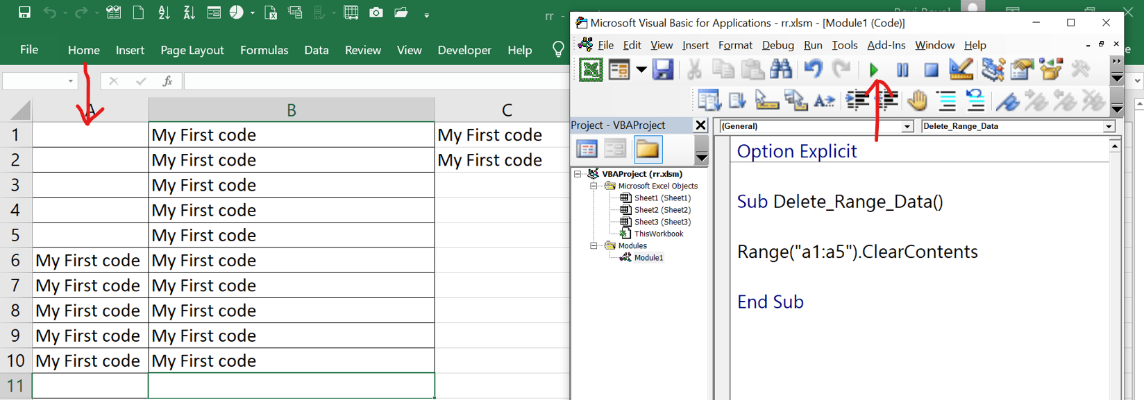 How To Clear Selected Range Data Automatically With VBA