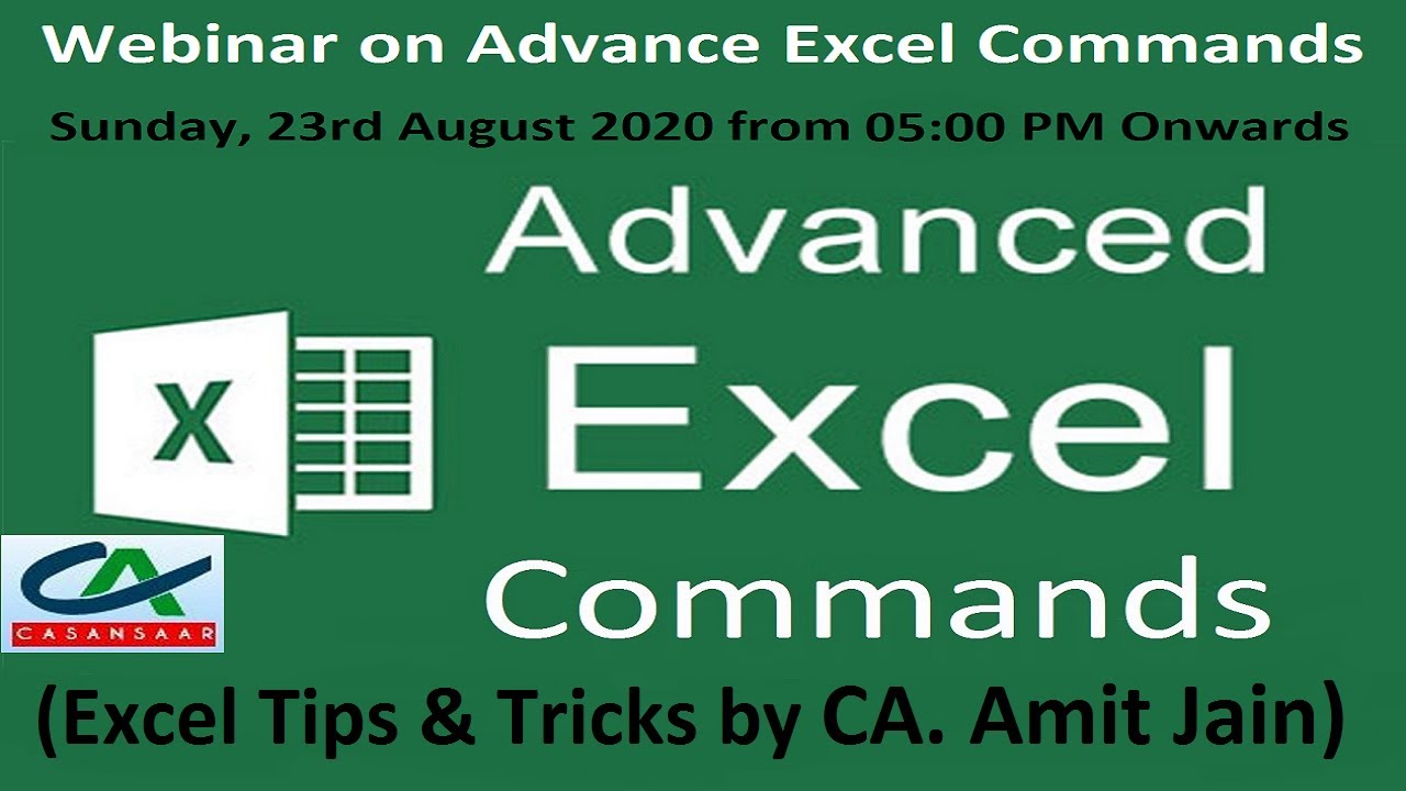 Advance Excel Commands Excel Tips and Tricks Advanced Protection