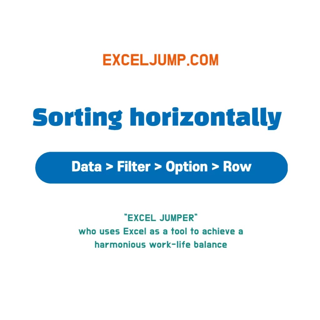 Excel horizontal filter alignment (horizontal alignment)