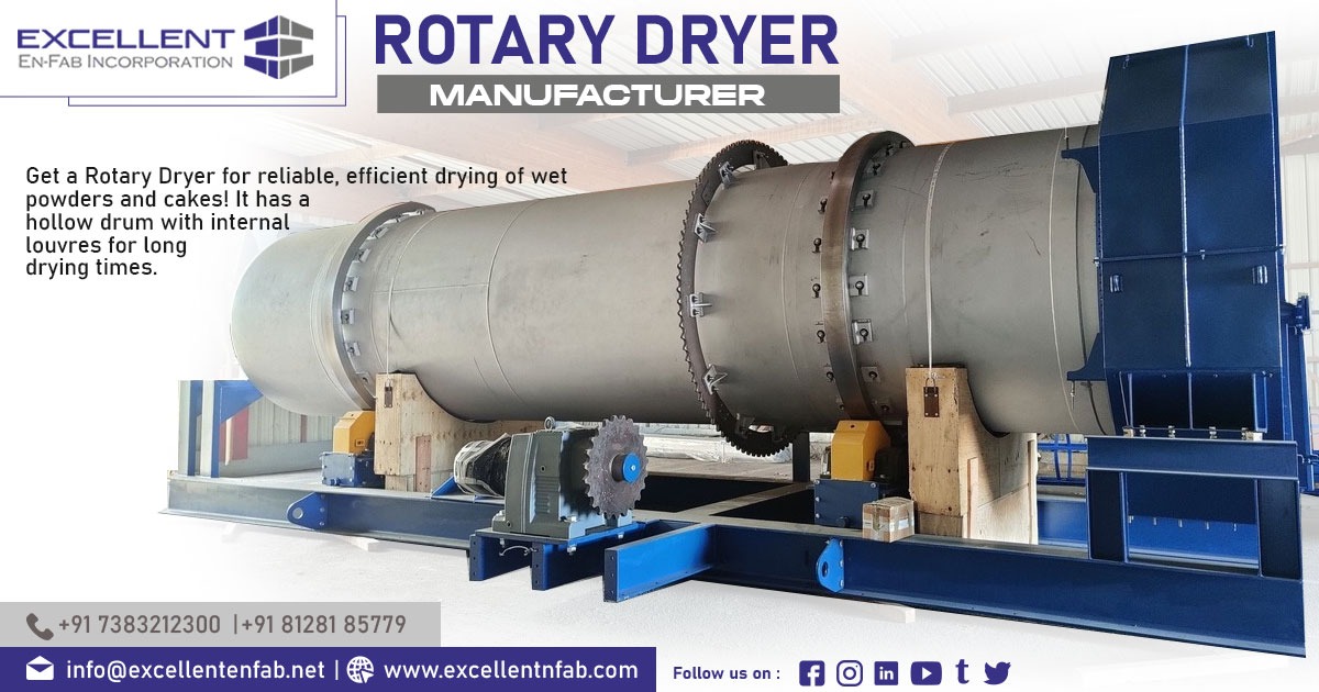 Best Supplier of Rotary Dryers in Rajasthan Excellent EnFab
