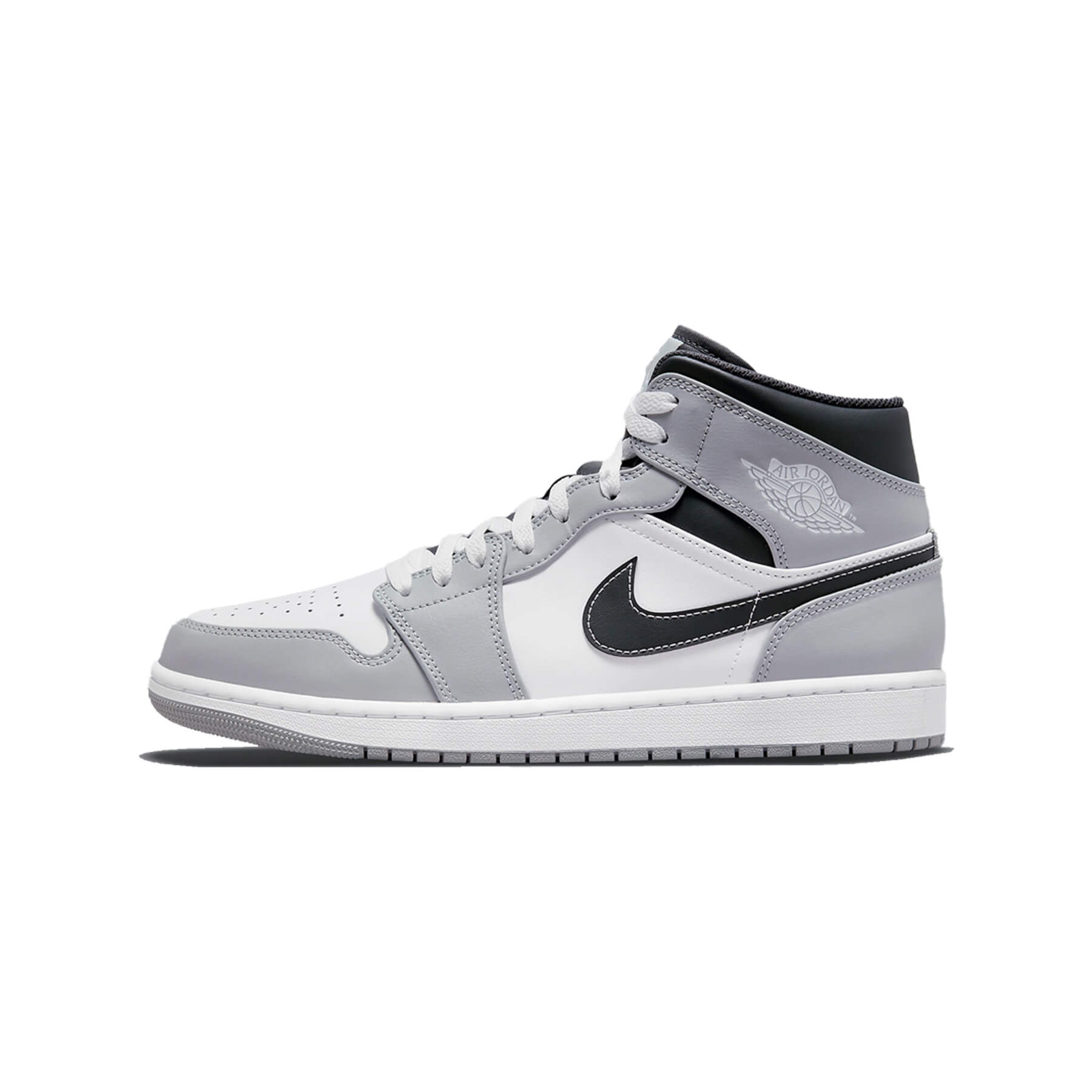 Jordan 1 Mid Light Smoke Grey Anthracite - 100% Authentiek