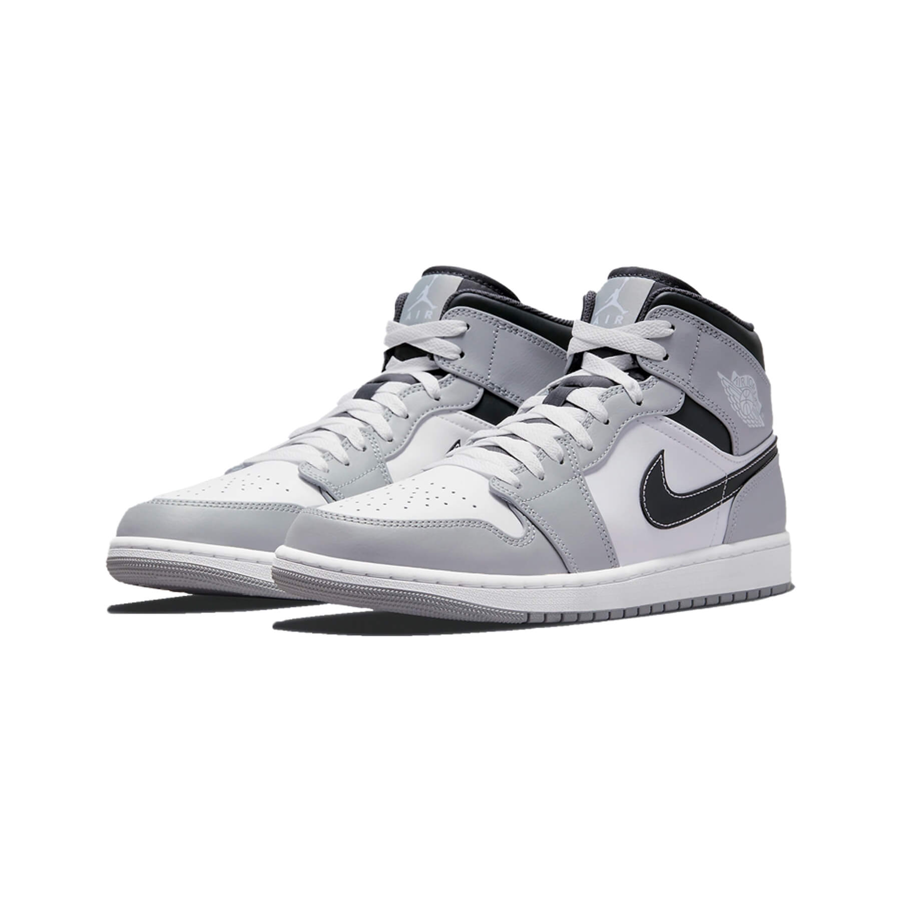 Jordan 1 Mid Light Smoke Grey Anthracite - 100% Authentiek