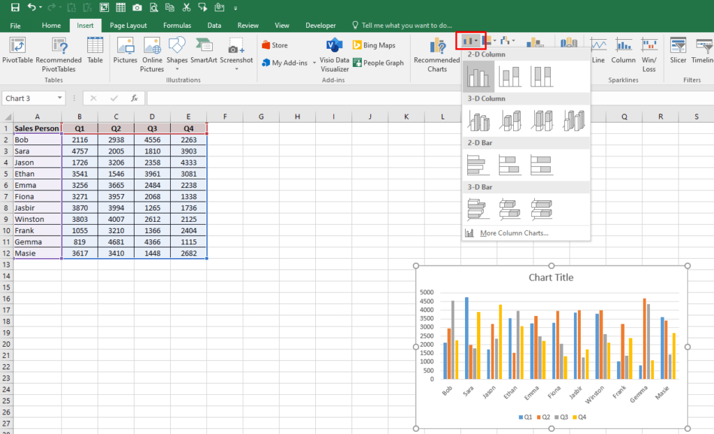 How to Make a Chart in Excel: In 3 Easy Steps - Excel Master Consultant