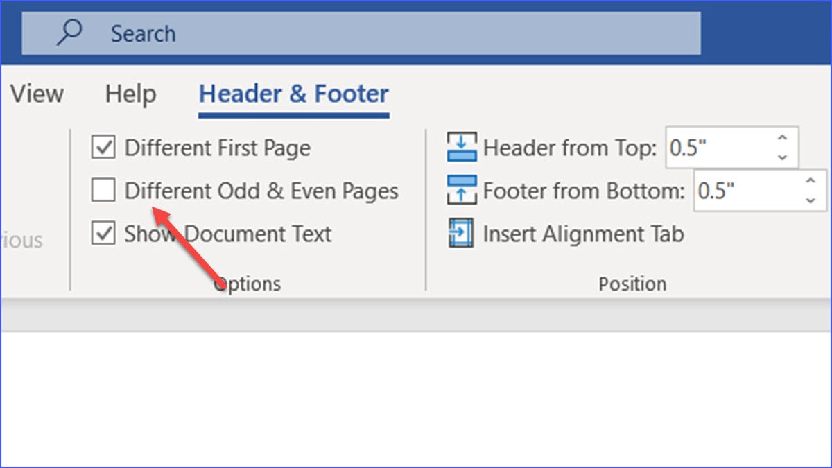 How to Create Different Headers and Footers on Even and Odd Pages in
