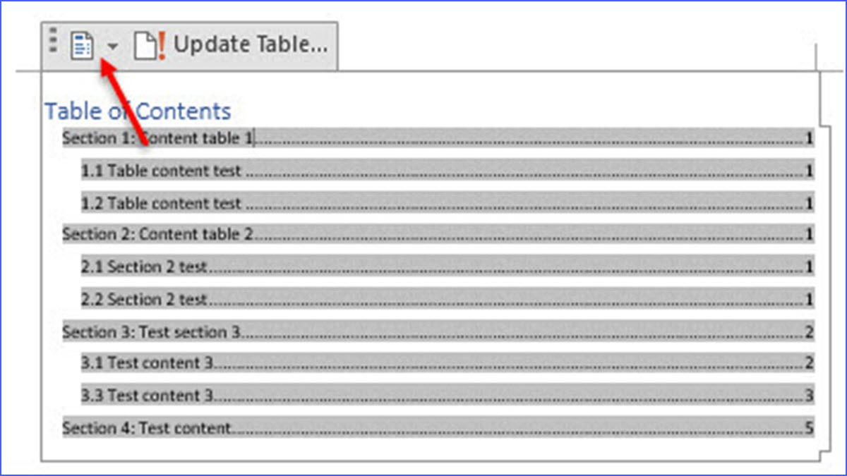 How to Modify the Table of Contents Style in Word ExcelNotes