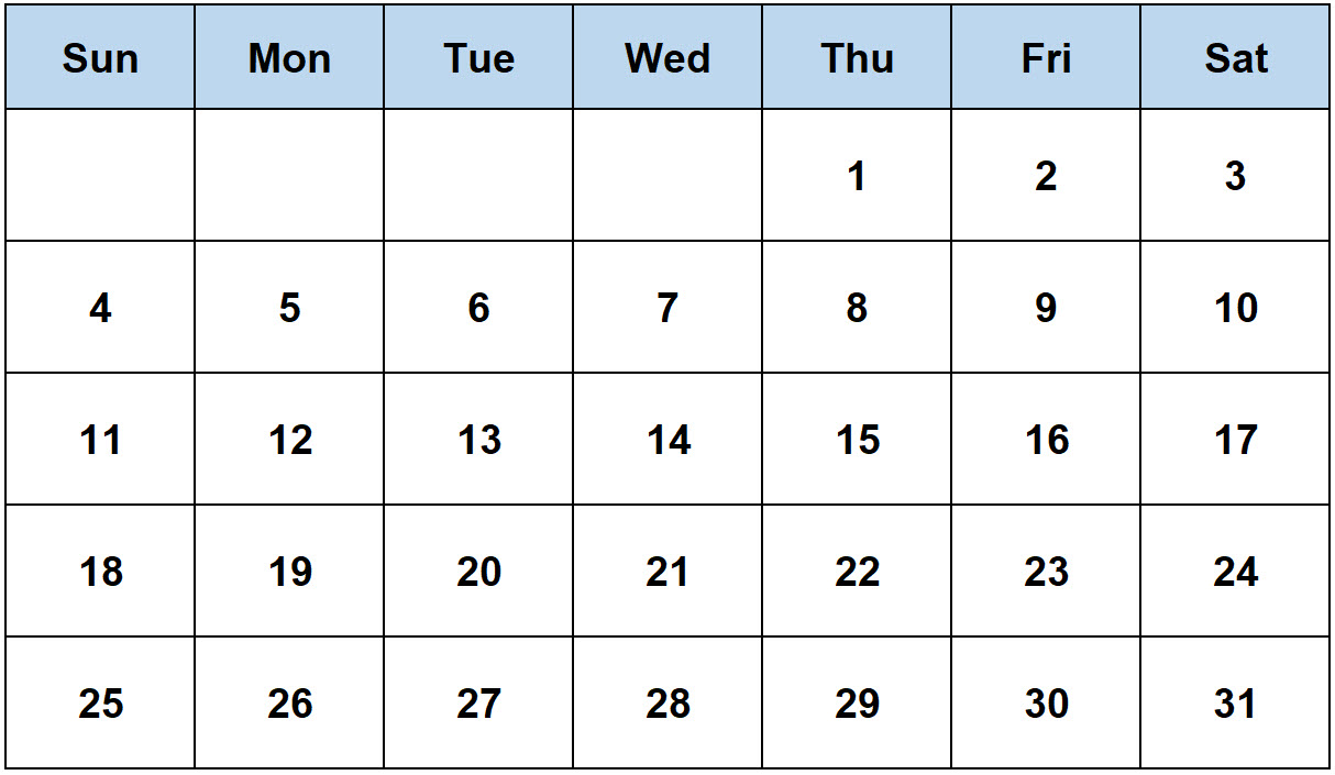 How Many Days in August 2019 ExcelNotes