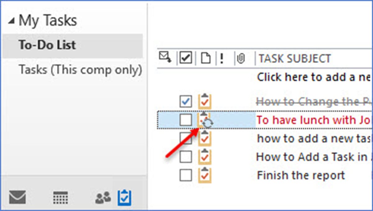 How to Add a Recurring Task in Outlook ExcelNotes