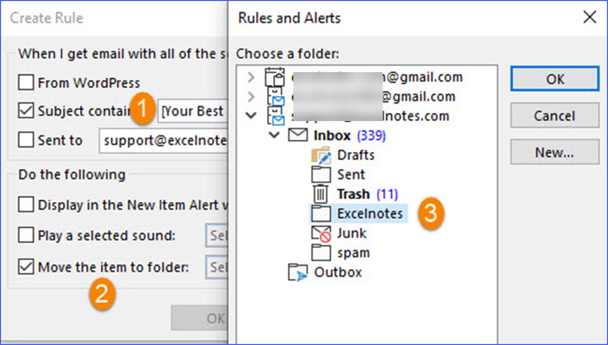 How to Automatically Flag Specific Messages in Outlook ExcelNotes
