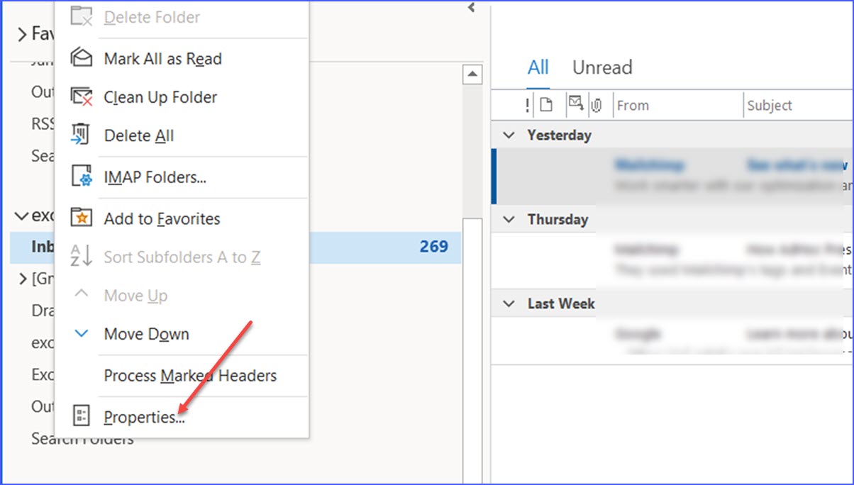 How to Check Total Message Count in an Outlook Folder ExcelNotes