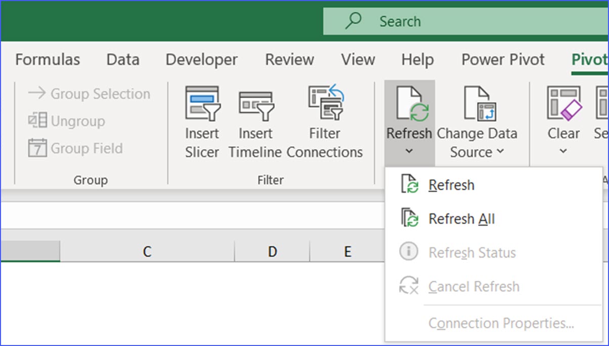 How to Refresh the Pivot Table ExcelNotes