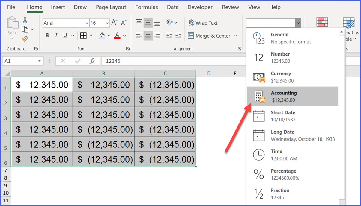 What is the Difference between Currency and Accounting Symbol ExcelNotes