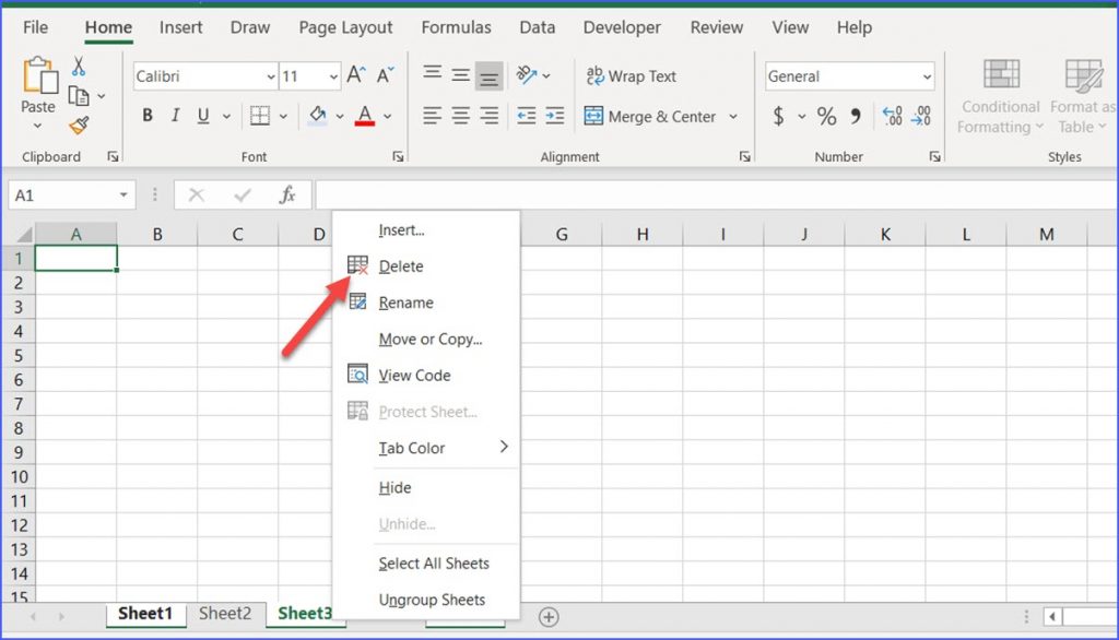 How to Delete Worksheets that are not Adjacent in Excel - ExcelNotes
