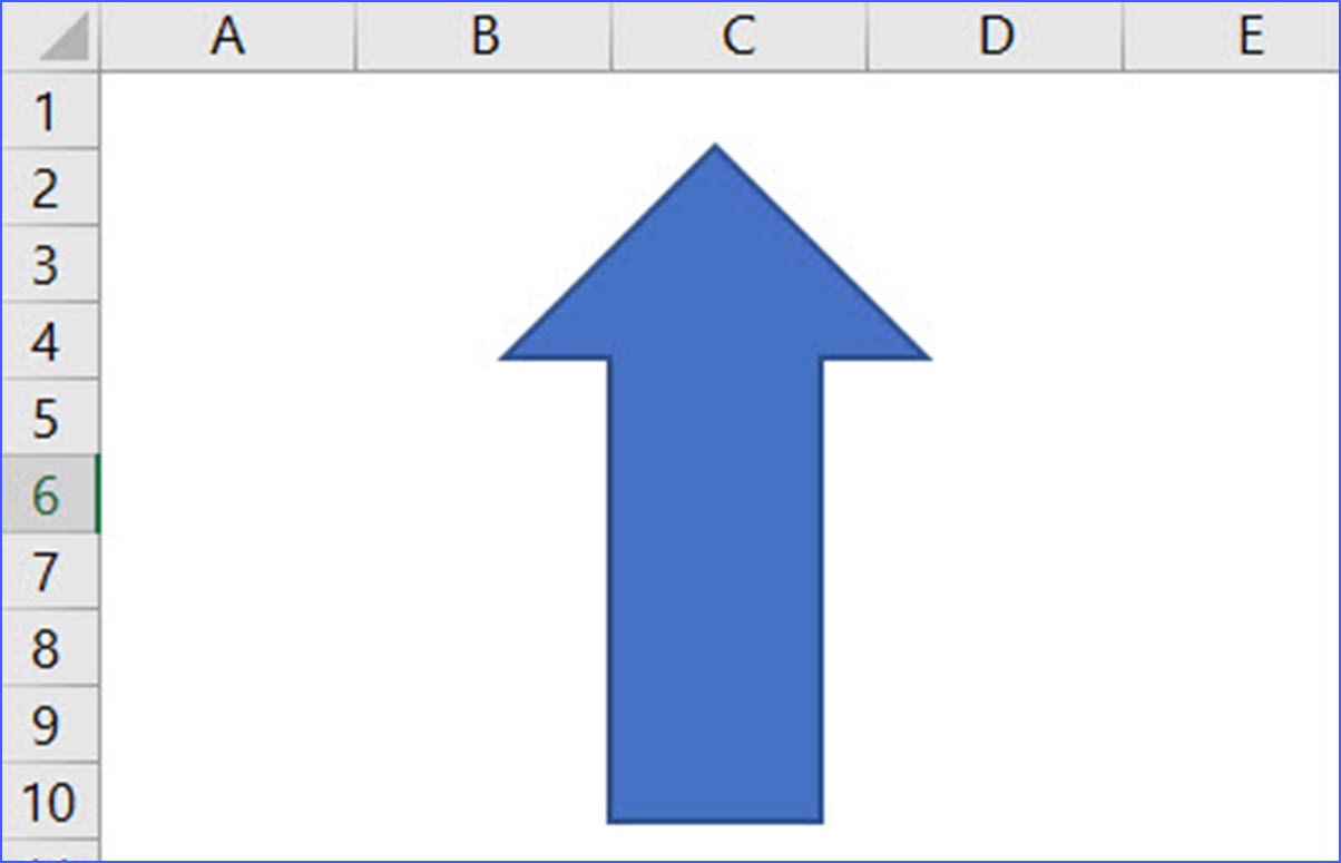 How to Insert a Up Arrow in a Worksheet ExcelNotes
