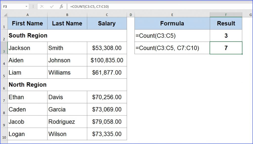 How to Count Cells that Contain Numbers ExcelNotes