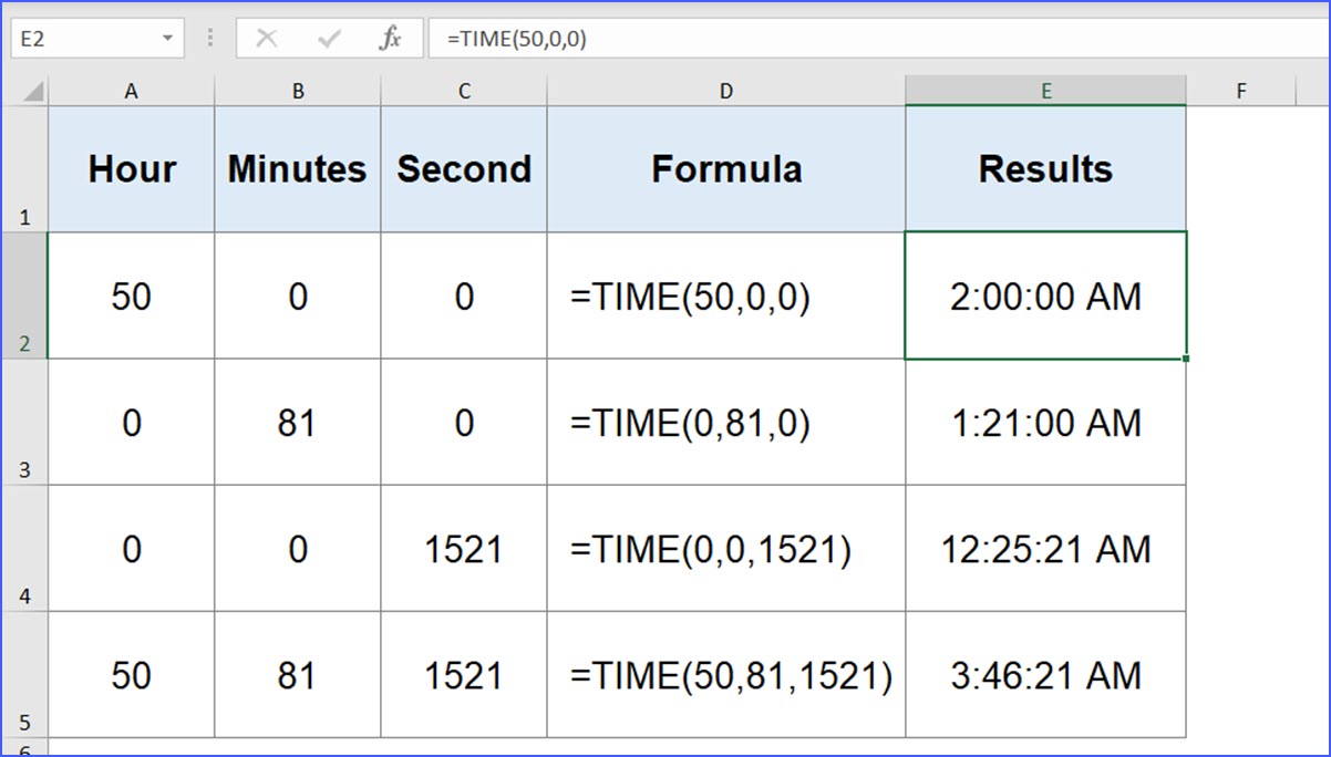 How to Use Time Function ExcelNotes
