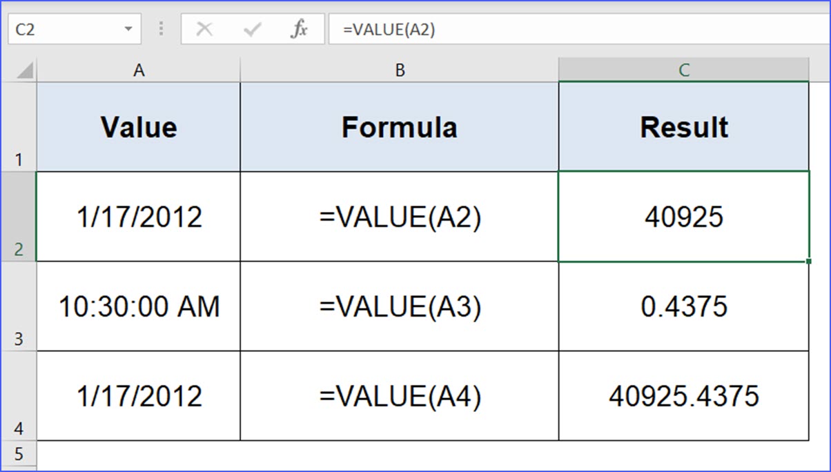 How to Use VALUE Function ExcelNotes