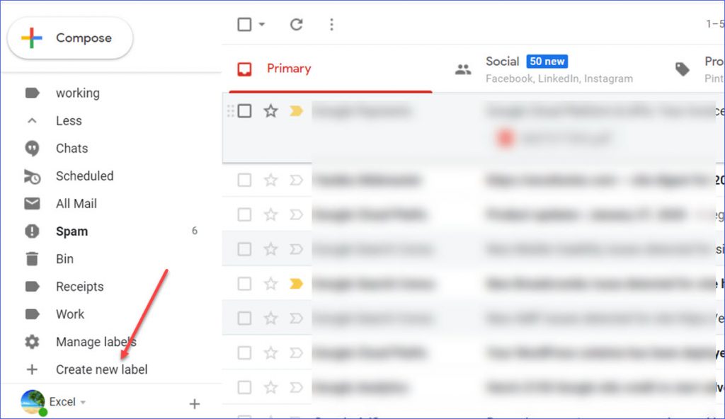 How to Create or Delete Labels in Gmail ExcelNotes
