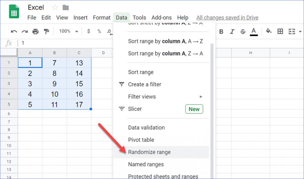 How to Randomize Data Range in Google Sheets ExcelNotes