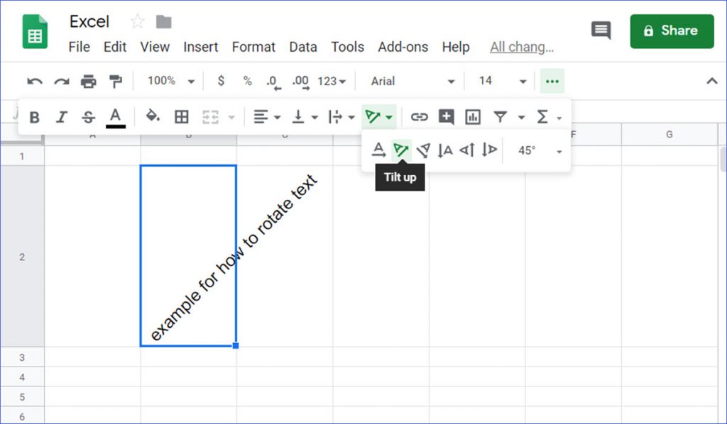 How to Rotate Text in Google Sheets ExcelNotes