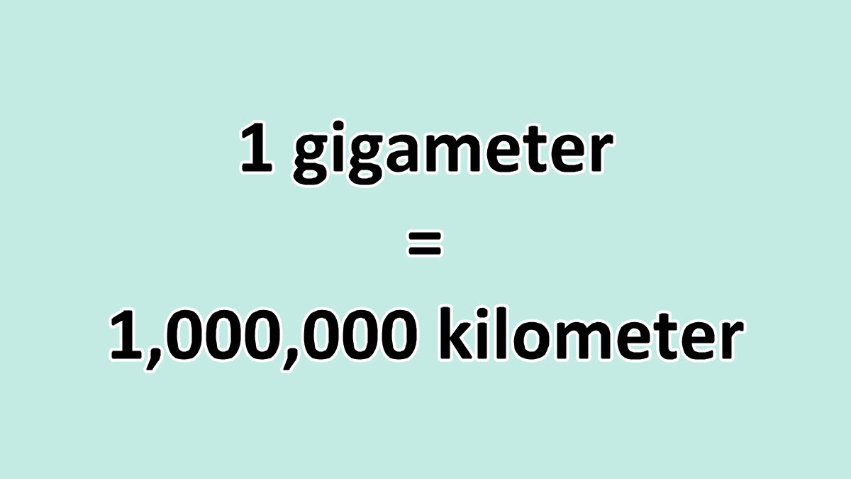 Convert Gigameter to Kilometer ExcelNotes