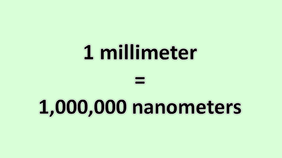 Convert Millimeter to Nanometer ExcelNotes