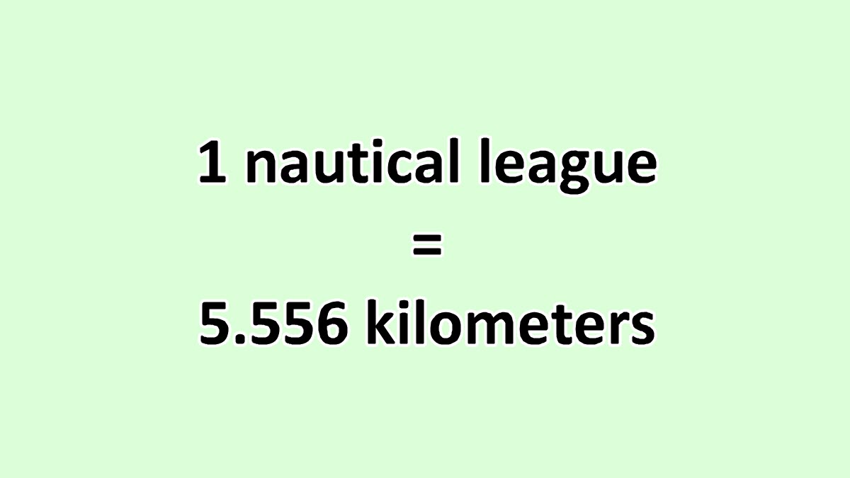 Convert Nautical League to Kilometer ExcelNotes