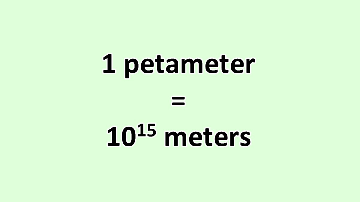 Convert Petameter to Meter ExcelNotes