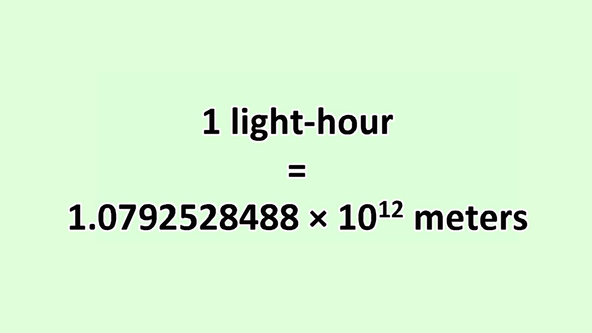 Convert Lighthour to Meter ExcelNotes