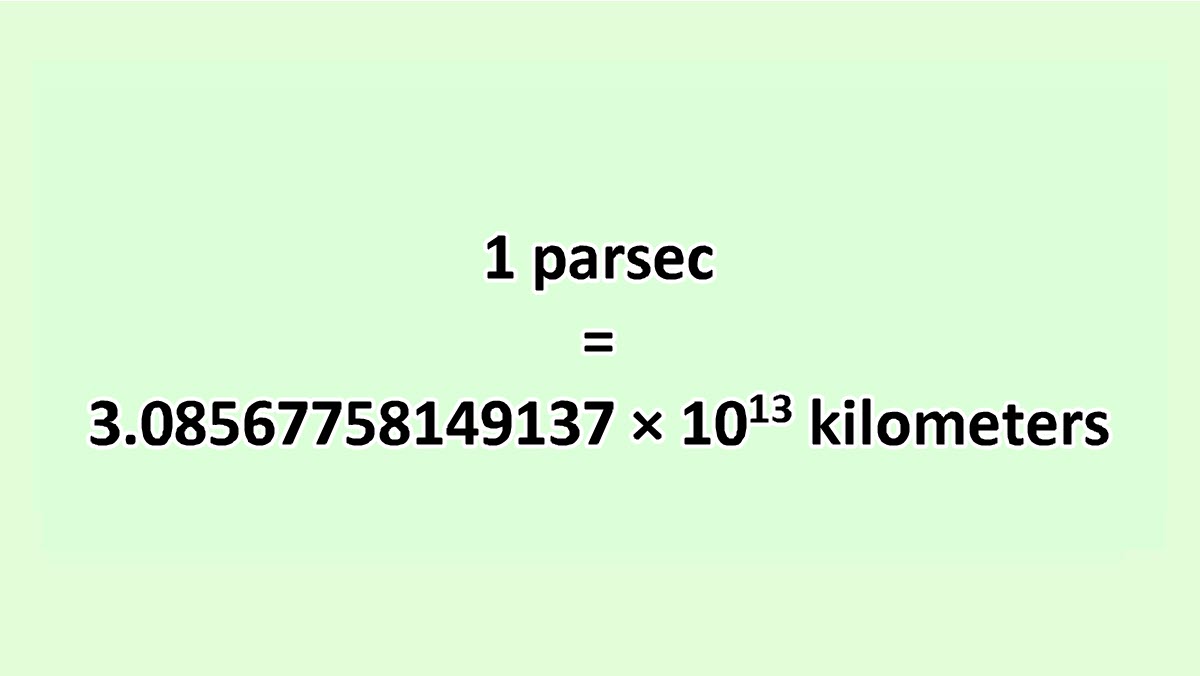 Convert Parsec to Kilometer ExcelNotes