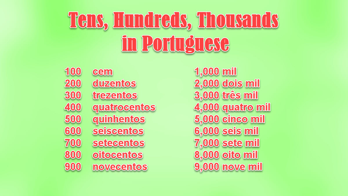 Tens, Hundreds, Thousands and Millions in Portuguese ExcelNotes