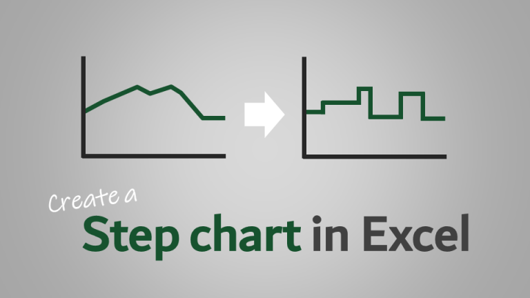 How to create a step chart in Excel - Excel Off The Grid