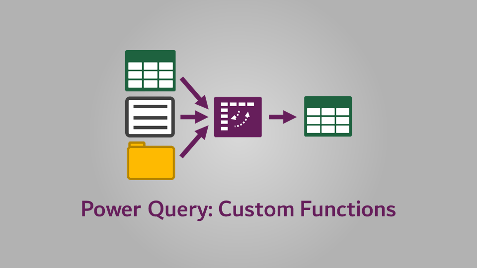 How to use Power Query Custom Functions